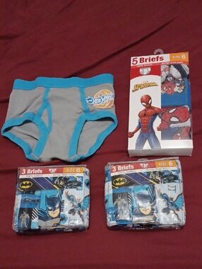 NWT Bundle Of 11 Pairs Of Boys Briefs Underwear Size 6